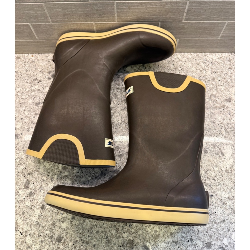 Men's Xtratuf Legacy 12 in. Pull-On Boat/Deck Boots Like-New Size 9 Waterproof - Picture 8 of 9